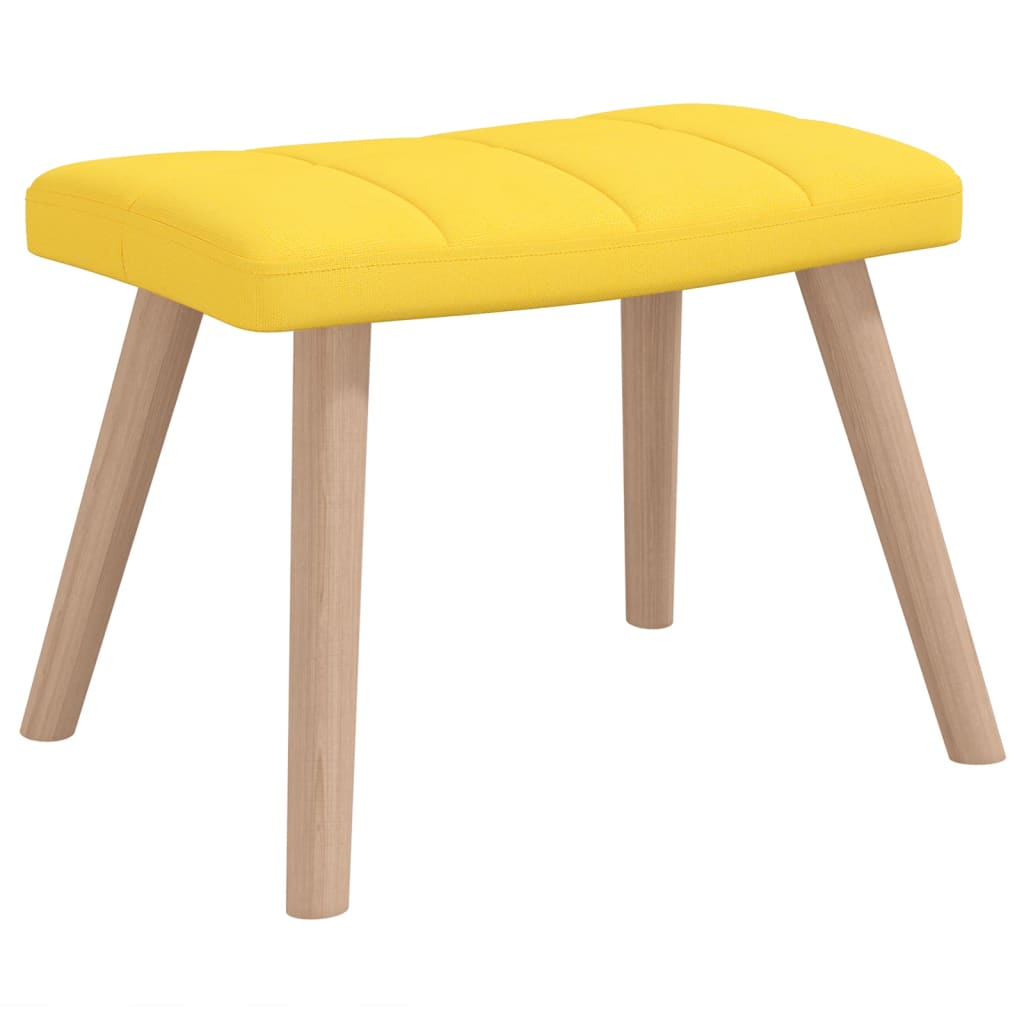 vidaXL Stolica za ljuljanje od tkanine sa stolcem boja senfa
