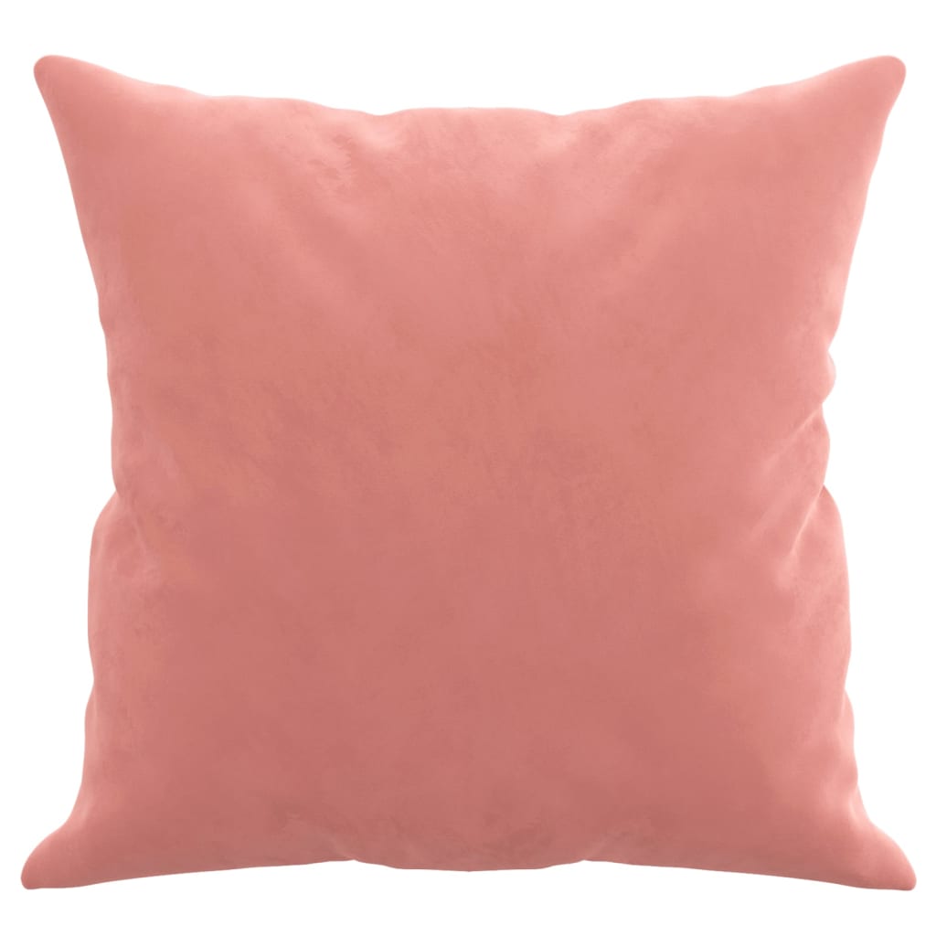 vidaXL Ukrasni jastuci 2 kom ružičasti 40 x 40 cm baršunasti