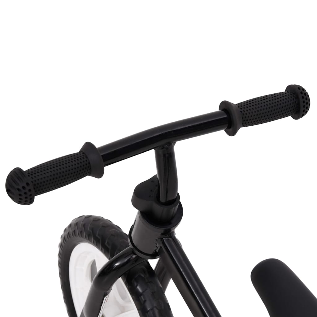 vidaXL Bicikl za ravnotežu s kotačima od 11 inča crni
