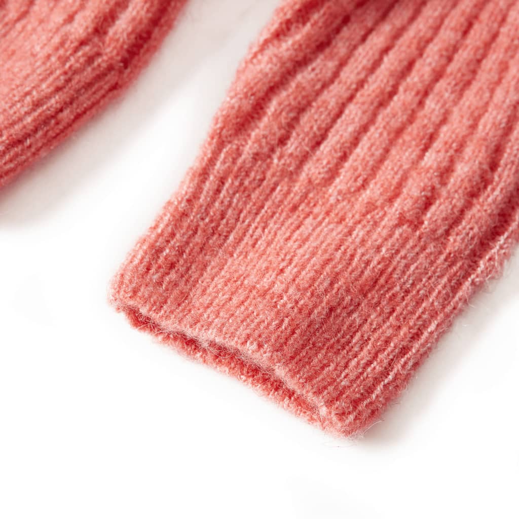 Dječji kardigan pleteni srednje ružičasti 92