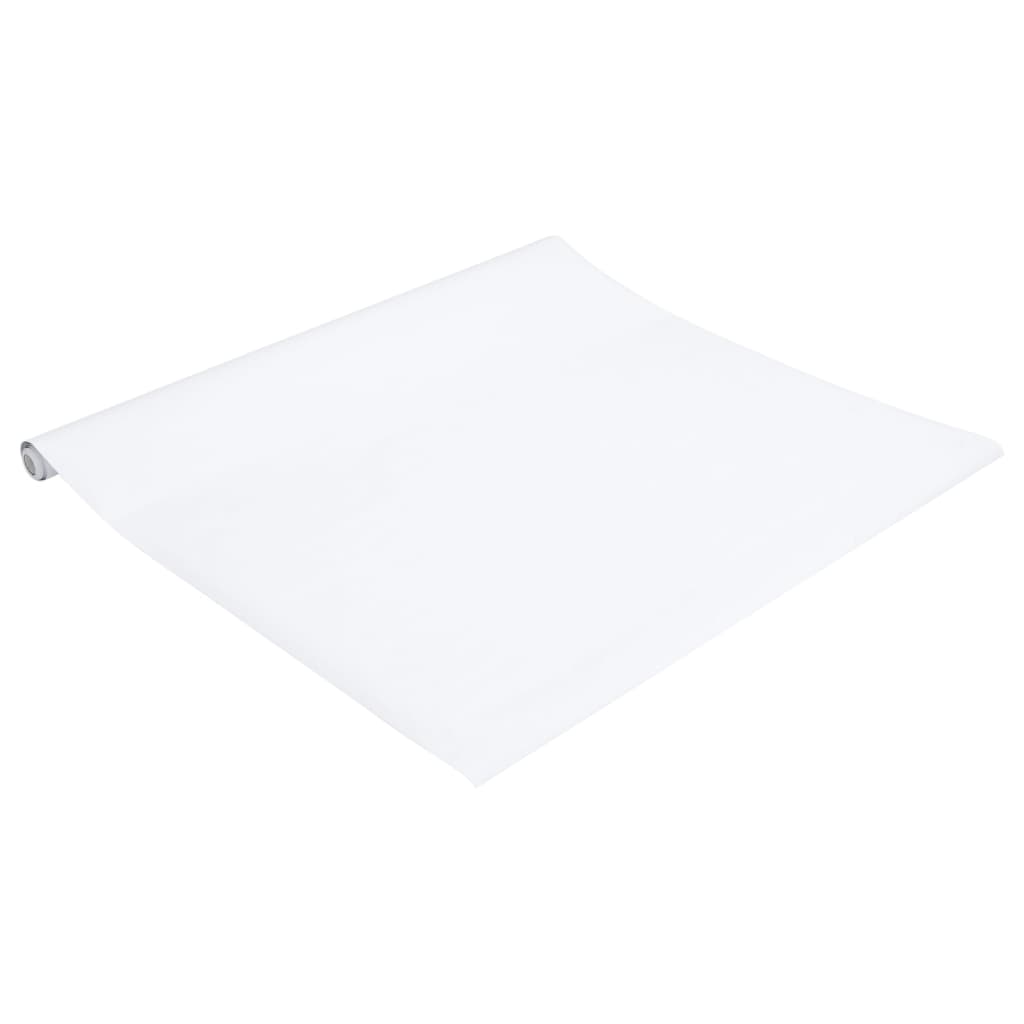 vidaXL Naljepnica za namještaj samoljepljiva mat bijela 90x500 cm PVC