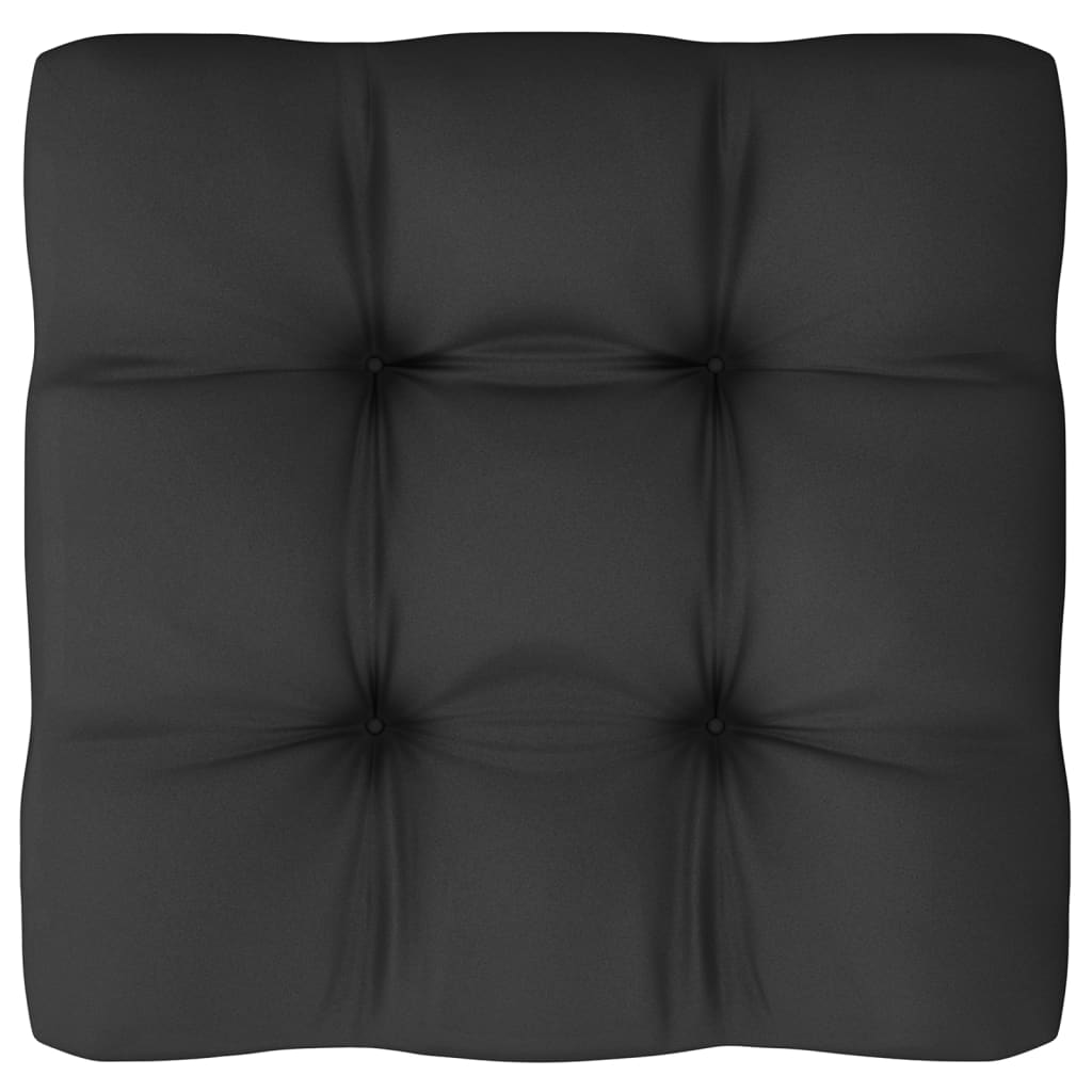 vidaXL 8-dijelna vrtna garnitura s jastucima siva od masivne borovine