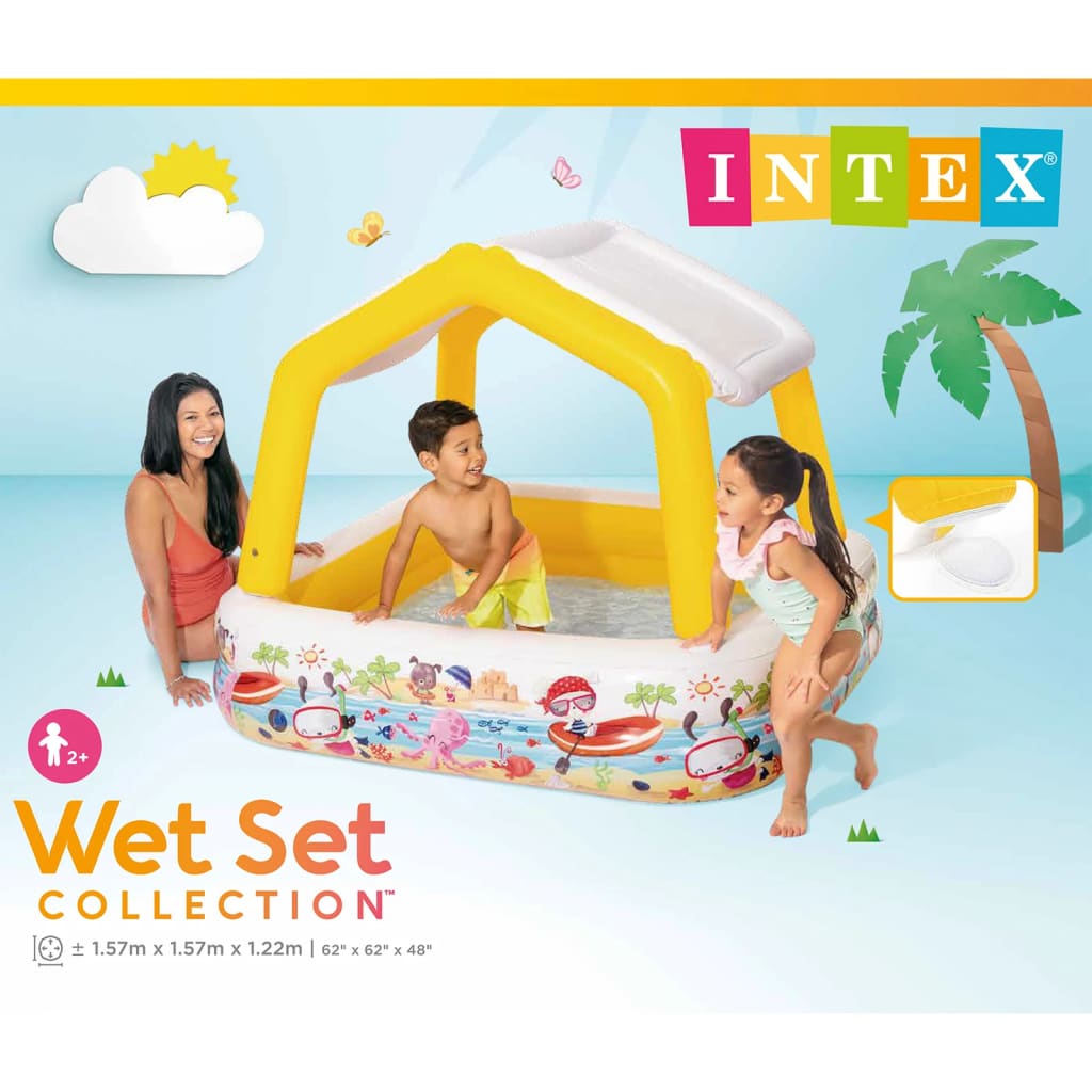 Intex bazen sa sjenilom na napuhavanje 157 x 157 x 122 cm