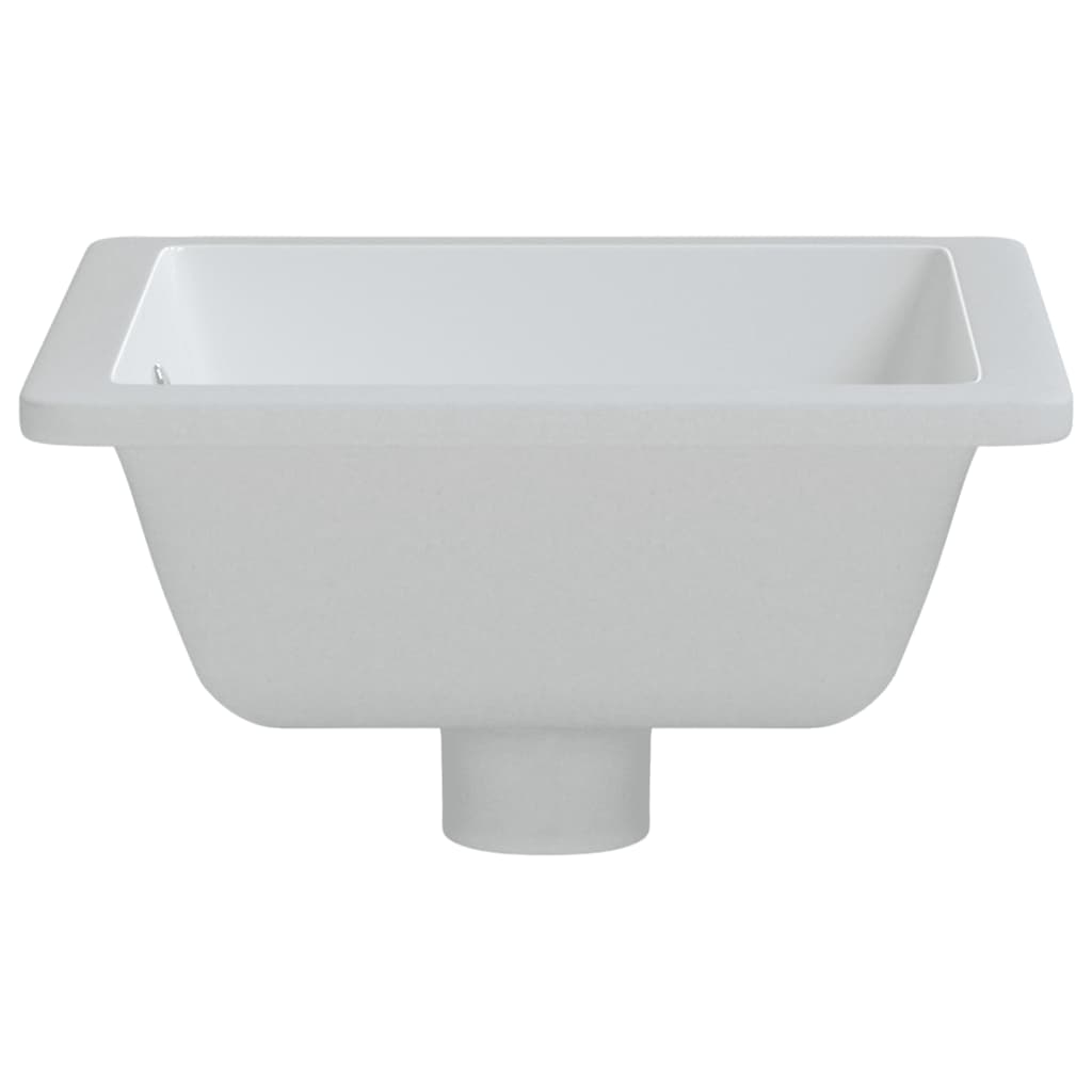 vidaXL Kupaonski umivaonik bijeli 36x31,5x16,5 cm pravokutni keramički