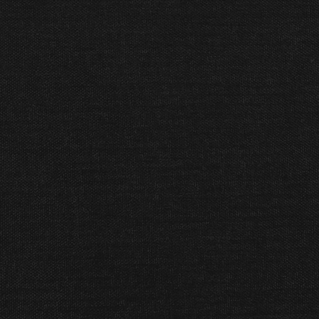 vidaXL Uzglavlje crno 80x7x78/88 cm od tkanine