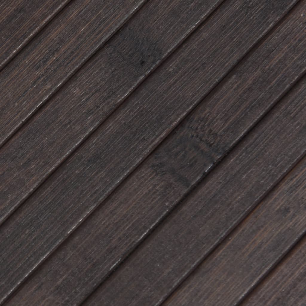 vidaXL Tepih pravokutni tamnosmeđi 70 x 500 cm od bambusa