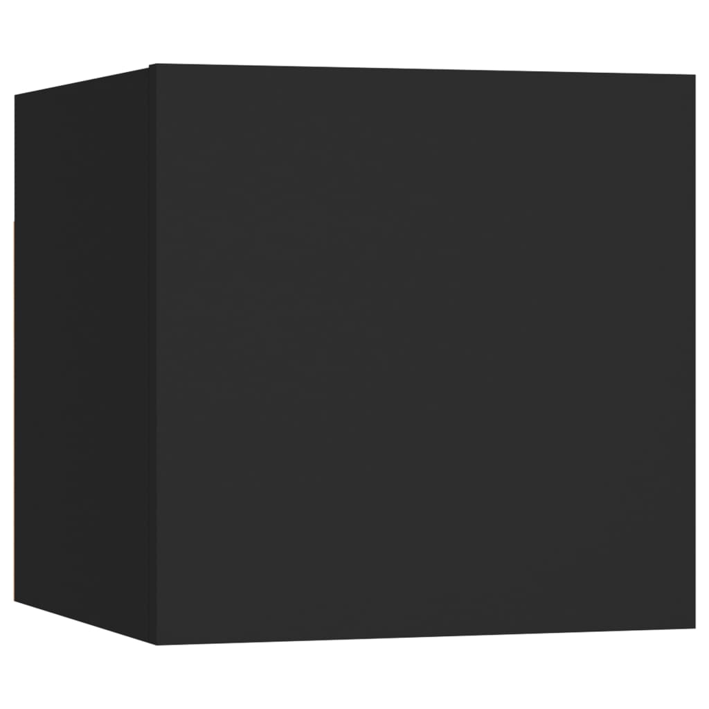 vidaXL Zidni TV ormarići 4 kom crni 30,5 x 30 x 30 cm