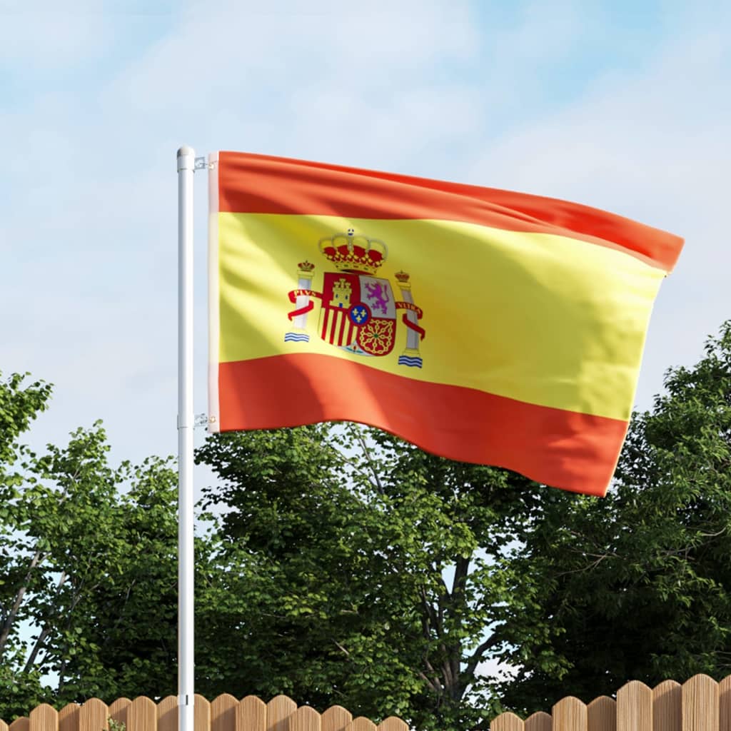 vidaXL Španjolska zastava s aluminijskim stupom 4 m