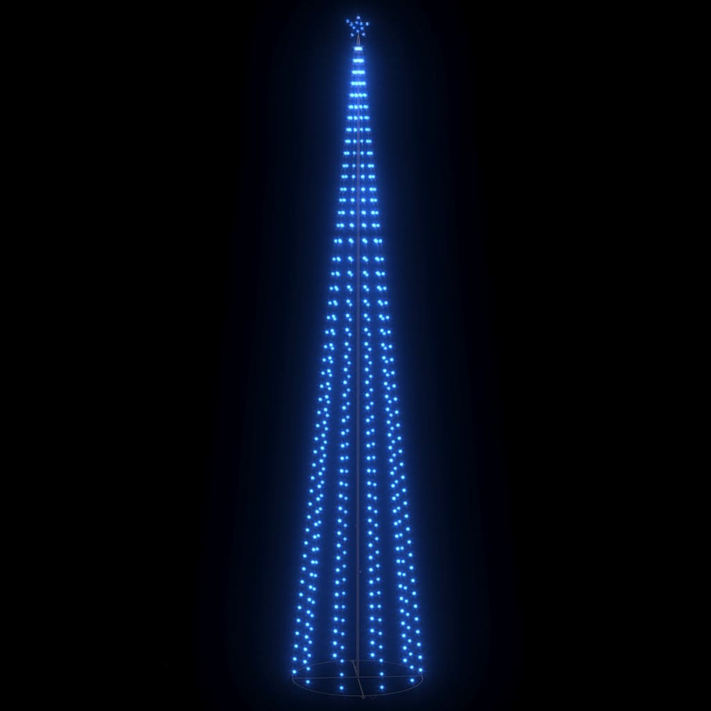 vidaXL Stožasto božićno drvce sa 752 plave LED žarulje 160 x 500 cm