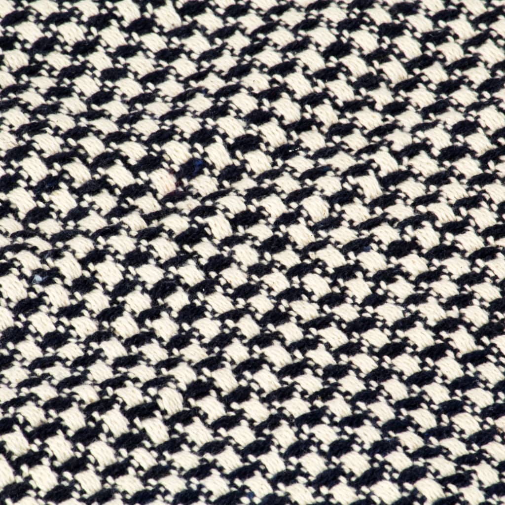 vidaXL Pamučni pokrivač 160 x 210 cm modri
