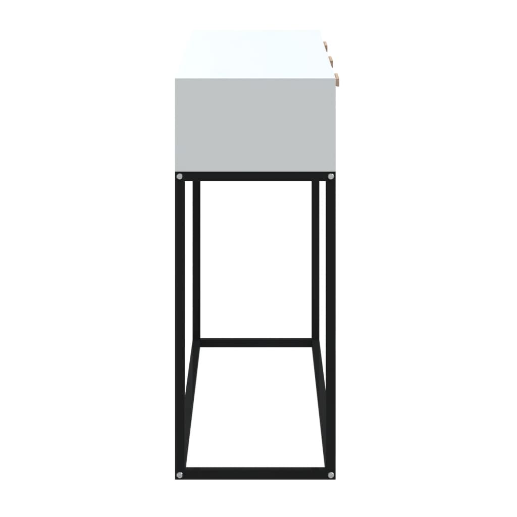 vidaXL Konzolni stol bijeli 105x30x75 cm konstruirano drvo i željezo