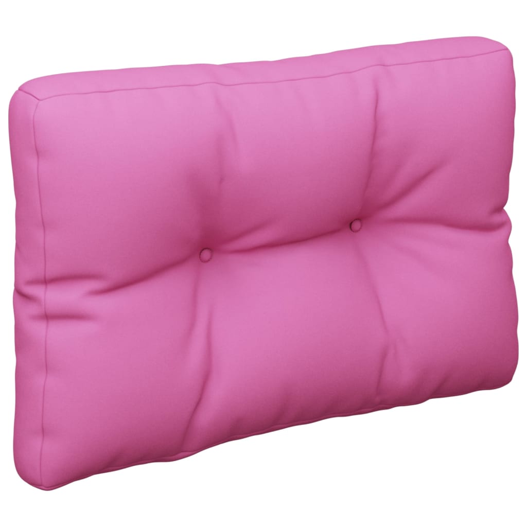 vidaXL Jastuci za palete 2 kom ružičasti od tkanine