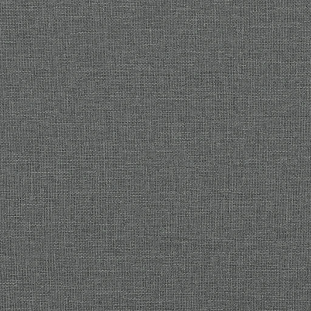 vidaXL Blagovaonska klupa tamnosiva 62 x 32 x 45 cm čelik i tkanina
