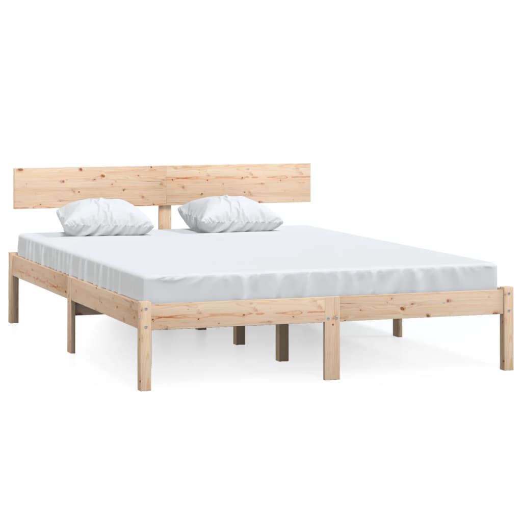 vidaXL Okvir za krevet od borovine 150 x 200 cm veliki bračni