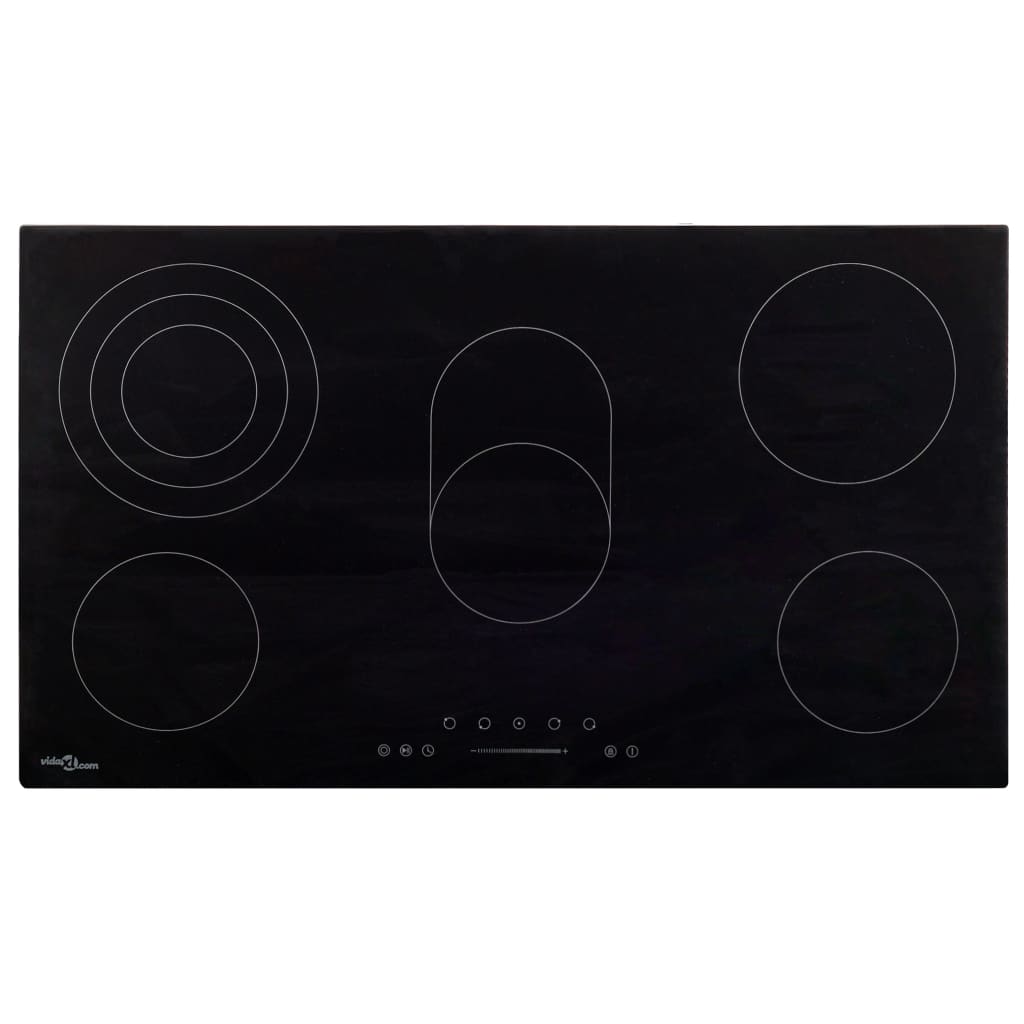 vidaXL Keramička ploča za kuhanje s 5 plamenika 77 cm 8500 W
