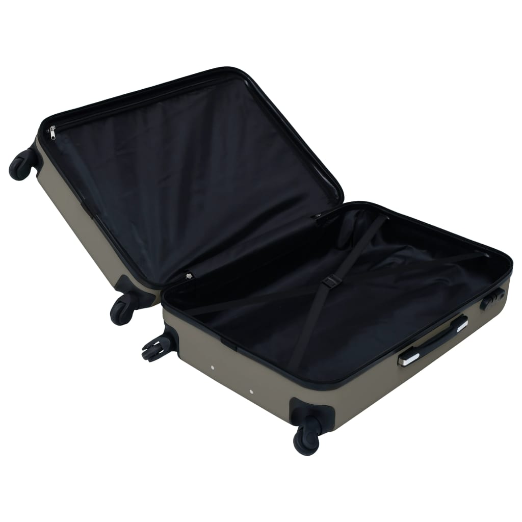 vidaXL 2-dijelni set čvrstih kovčega antracit ABS