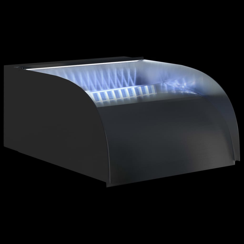 vidaXL Vodopad s LED svjetlima 30 x 34 x 14 cm nehrđajući čelik 304