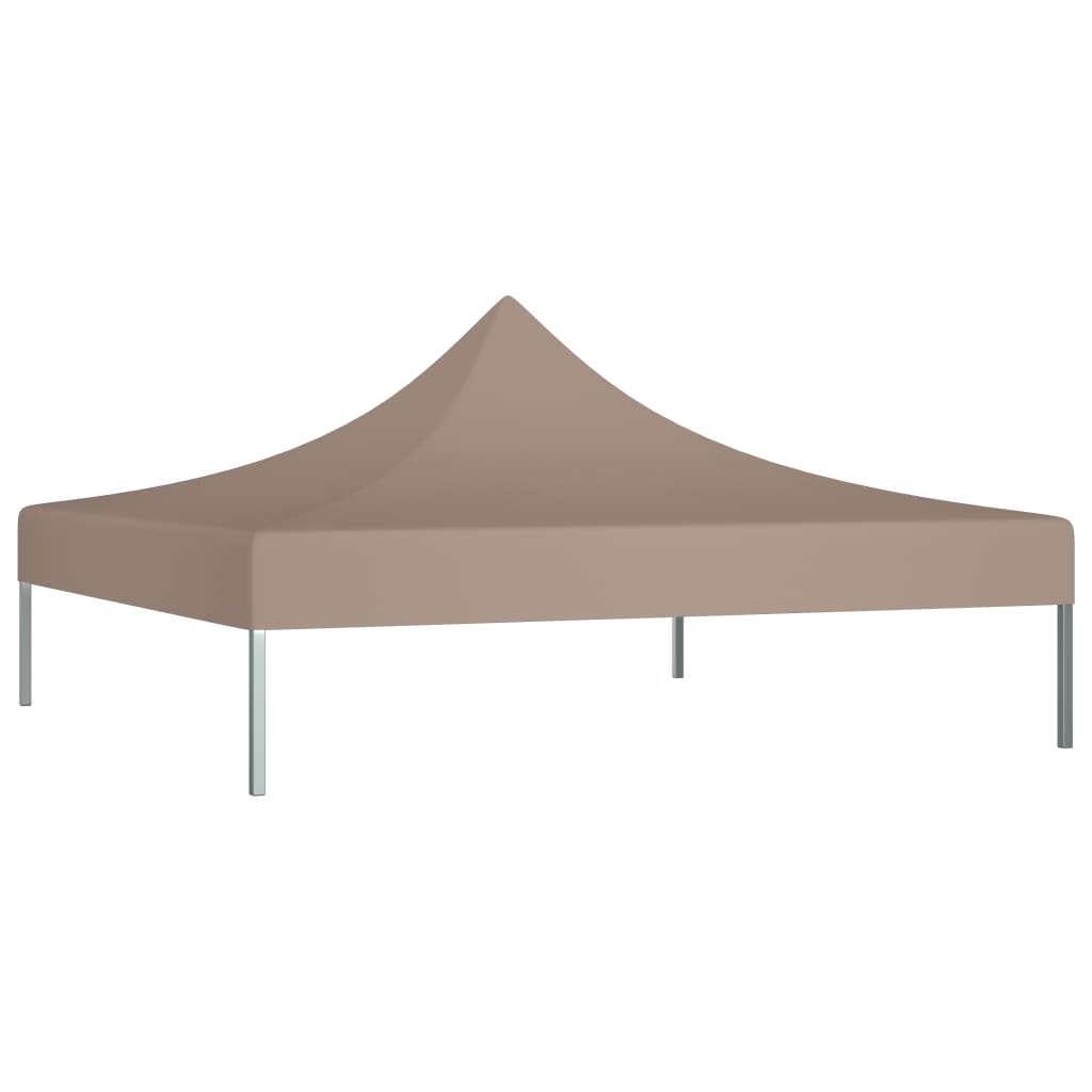 vidaXL Krov za šator za zabave 3 x 3 m smeđe-sivi 270 g/m²