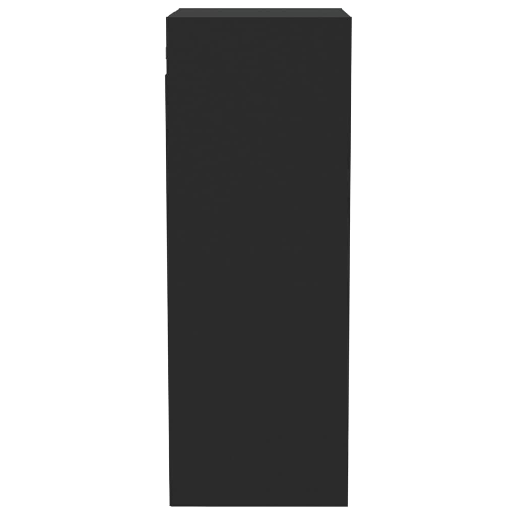 vidaXL Zidni ormarić crni 34,5 x 32,5 x 90 cm od konstruiranog drva