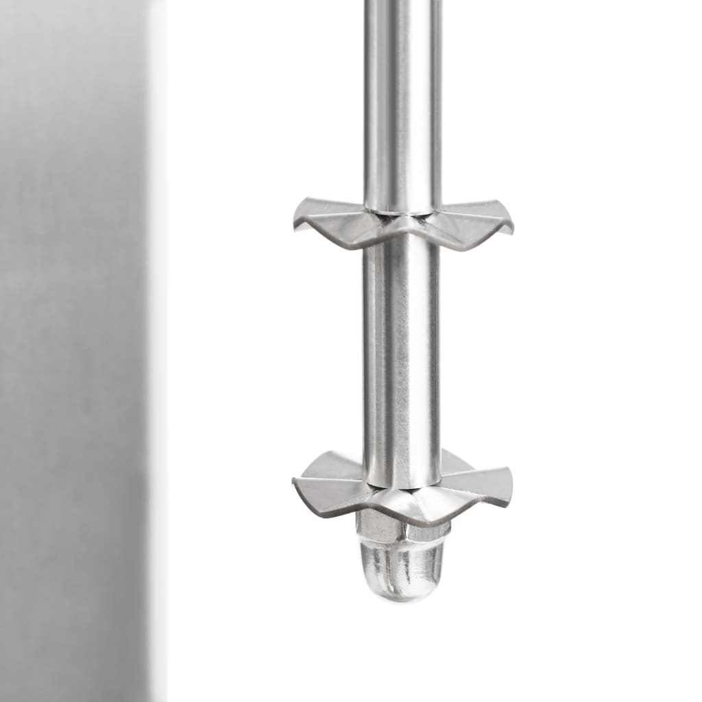 vidaXL Miješalica za frape s dvije šalice od nehrđajućeg čelika 2 l