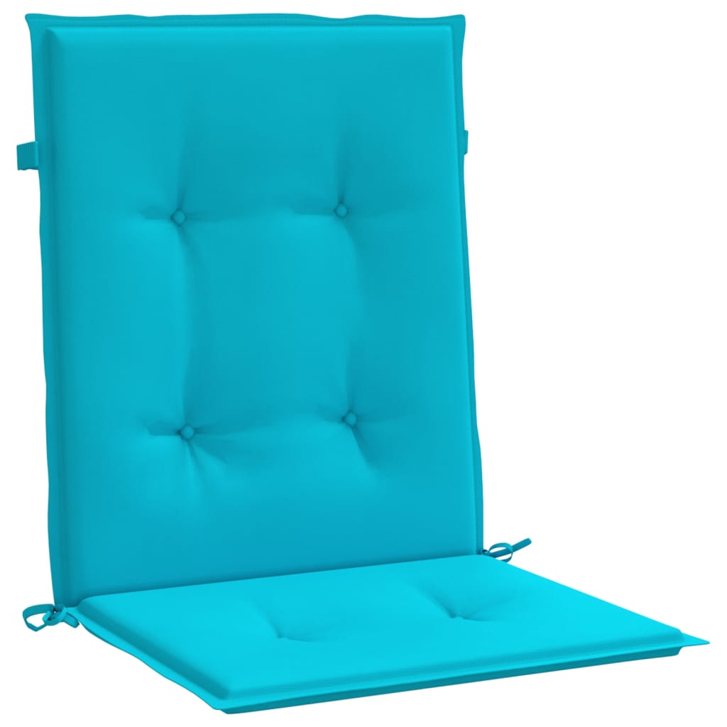 vidaXL Jastuci za stolicu s niskim naslonom 4 kom tirkizni od tkanine