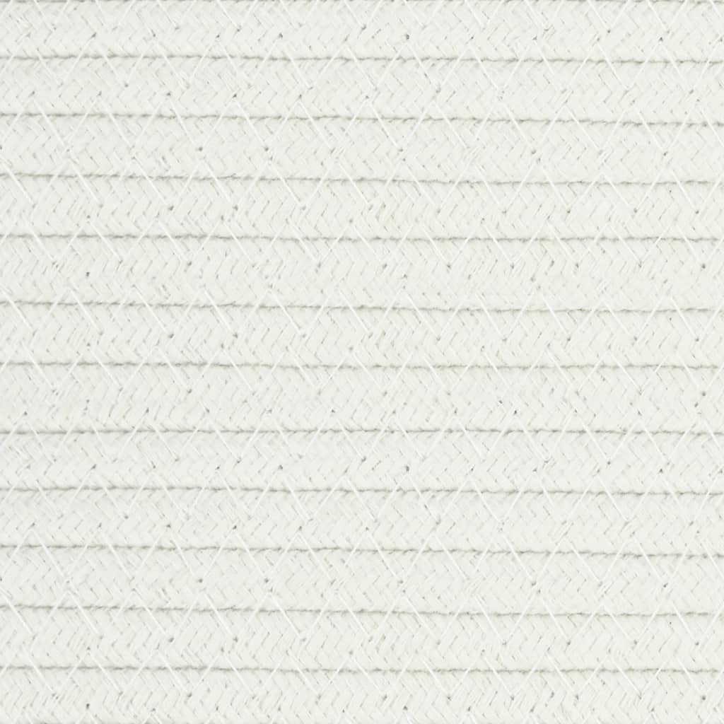vidaXL Košara za pohranu sivo-bijela Ø 49x65 cm pamučna
