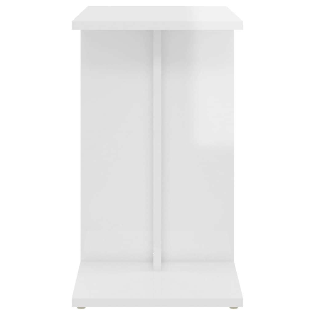 vidaXL Bočni stolić sjajni bijeli 50 x 30 x 50 cm konstruirano drvo