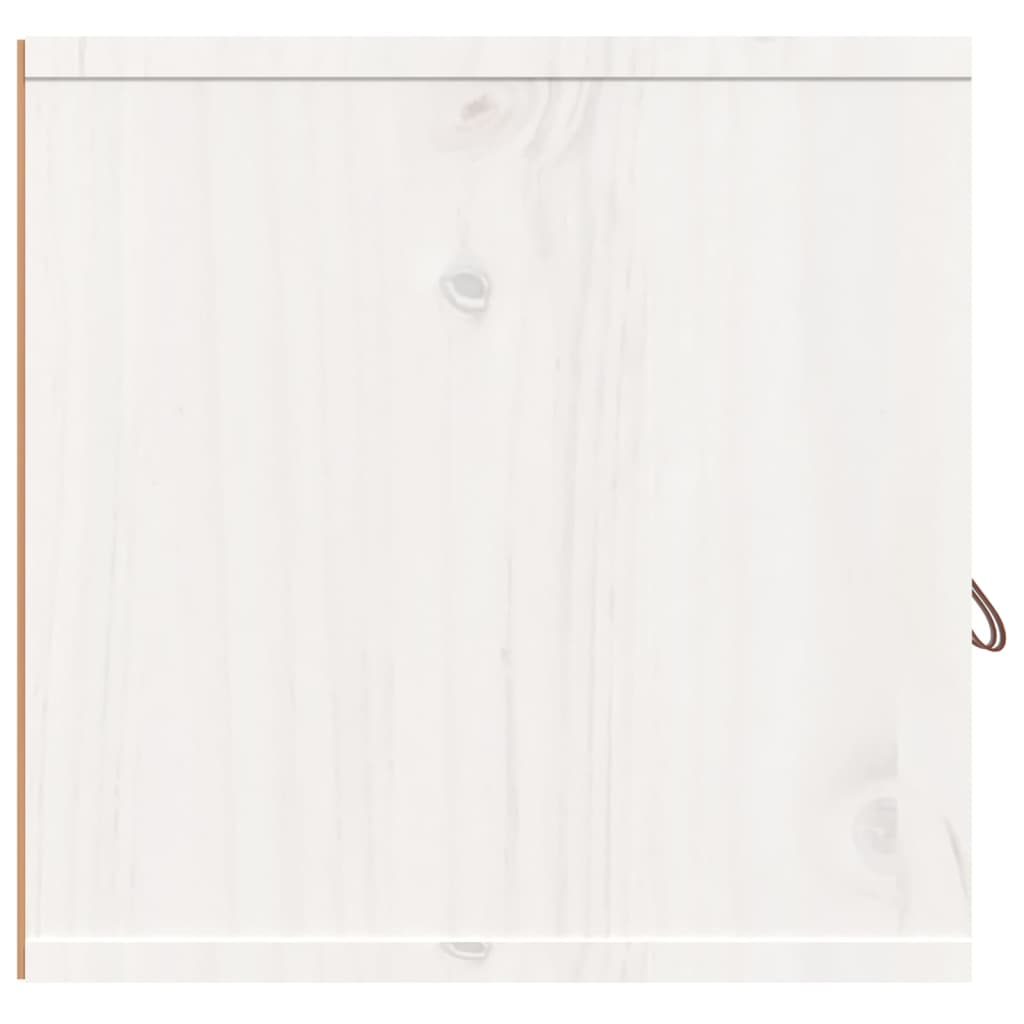 vidaXL Zidni ormarić bijeli 80 x 30 x 30 cm od masivne borovine