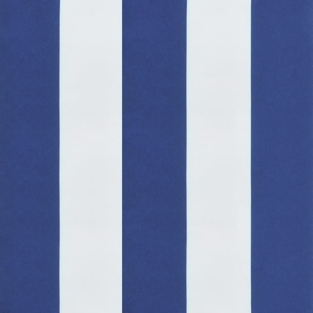 vidaXL Jastuk za vrtnu klupu plavo-bijeli prugasti 120x50x3 cm tkanina