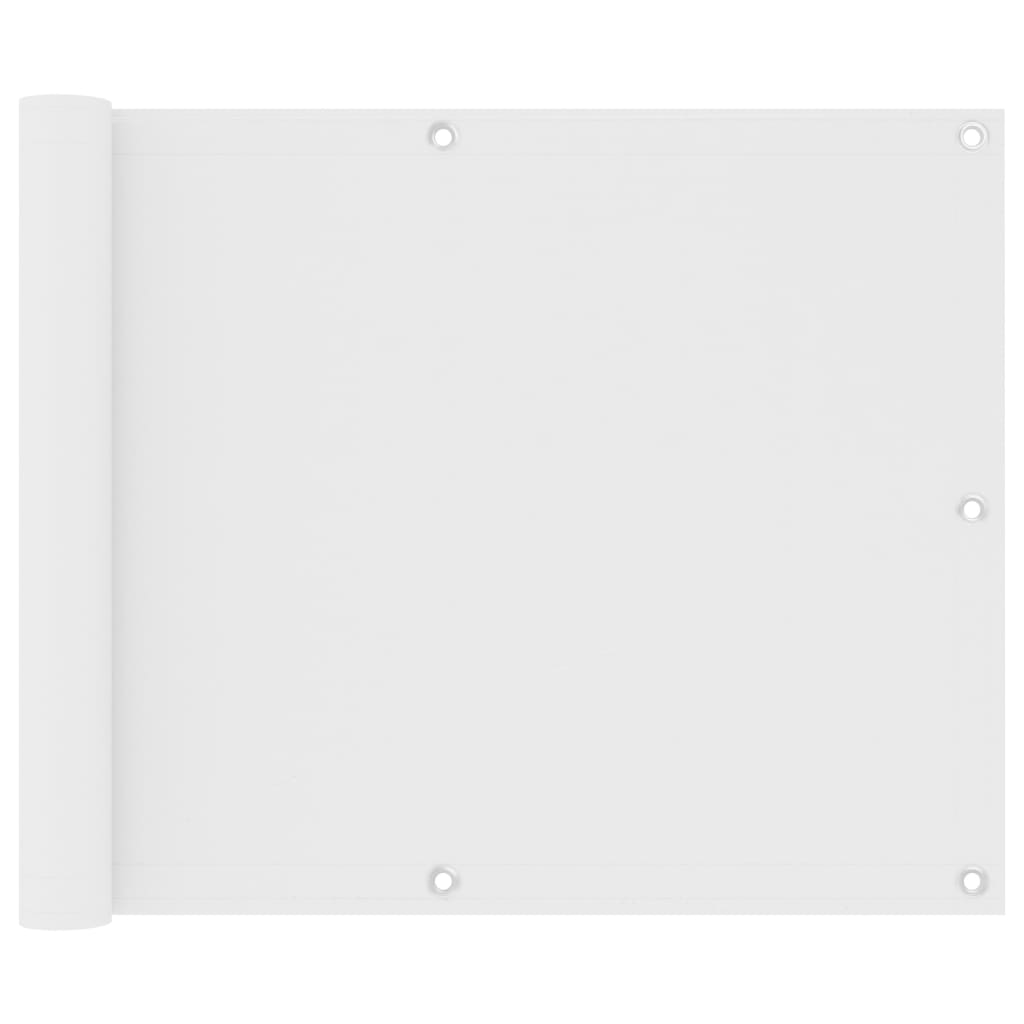 vidaXL Balkonski zastor bijeli 75 x 600 cm od tkanine Oxford