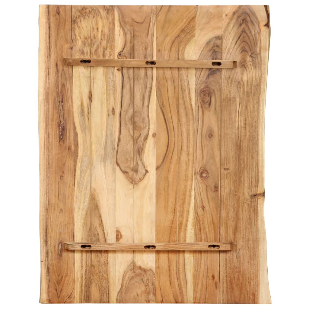 vidaXL Stolna ploča od masivnog bagremovog drva 80 x (50-60) x 2,5 cm