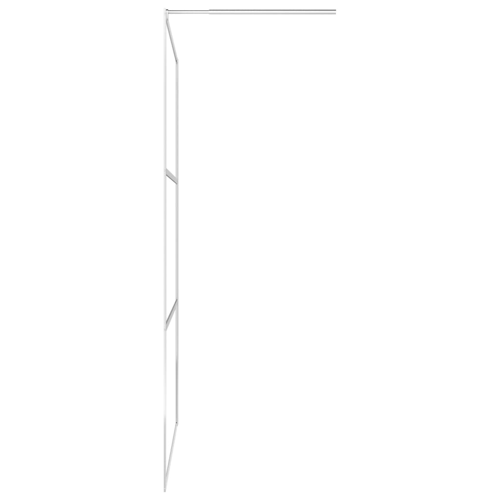 vidaXL Pregrada za tuširanje s prozirnim staklom ESG 90 x 195 cm
