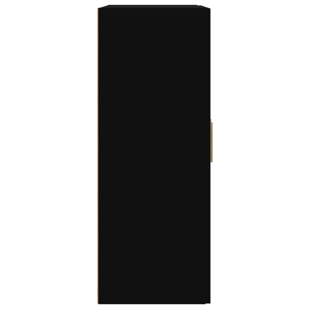 vidaXL Zidni ormarić crni 69,5 x 32,5 x 90 cm konstruirano drvo