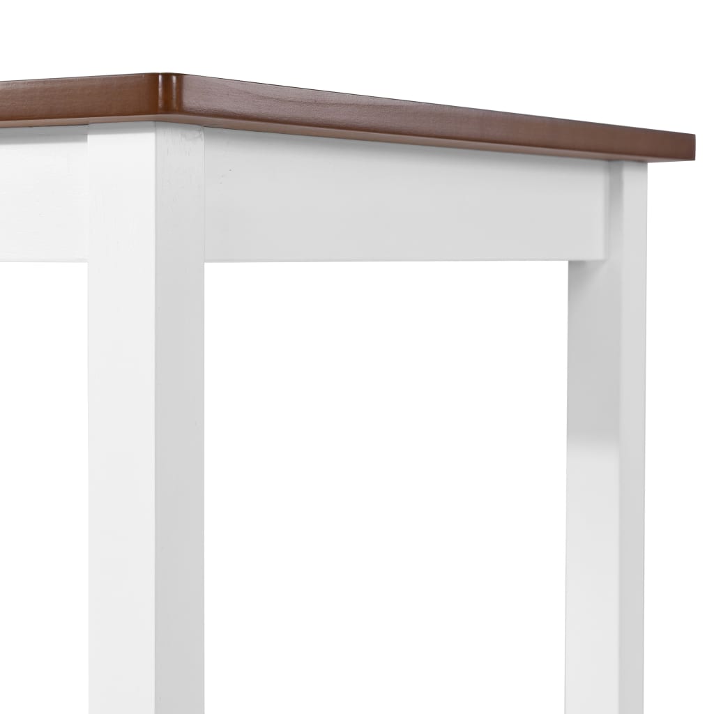vidaXL 5-dijelni barski set stola i stolaca od masivnog drva