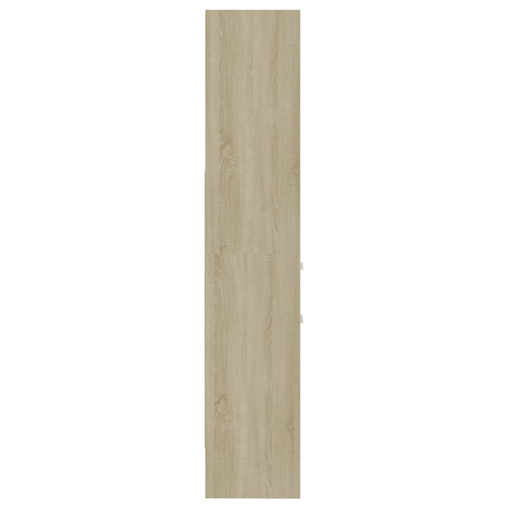 vidaXL Ormarić za knjige bijeli i boja hrasta 40 x 35 x 180 cm drveni