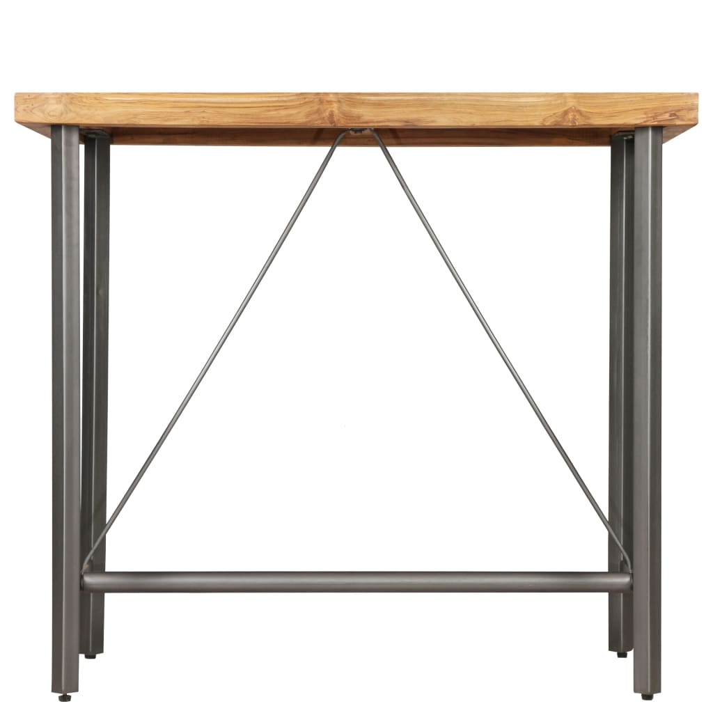 vidaXL Barski stol od masivne reciklirane tikovine 120 x 58 x 106 cm