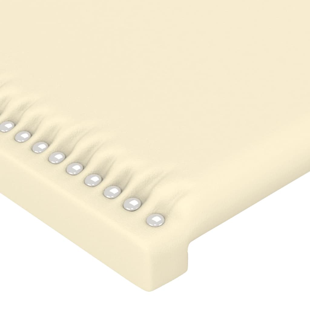 vidaXL Okvir za krevet s uzglavljem krem 180x200 cm od umjetne kože