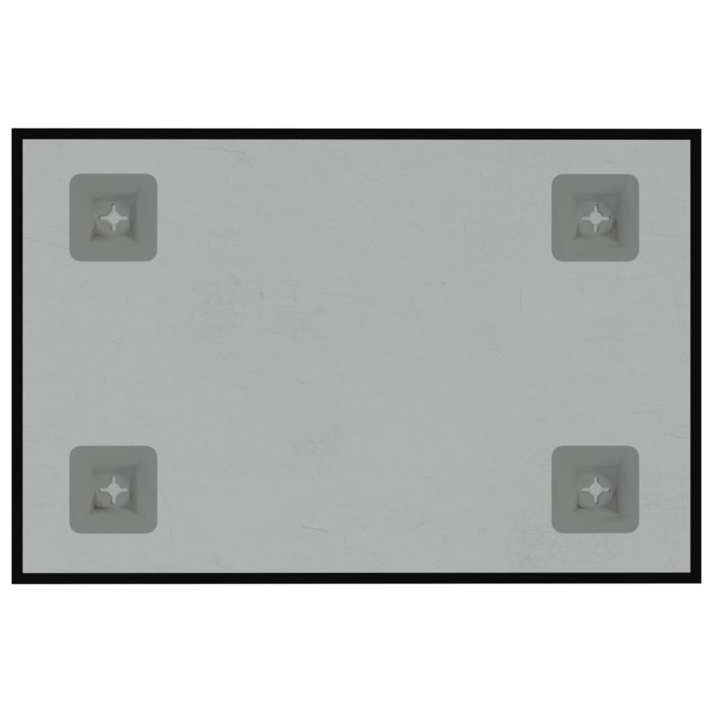 vidaXL Zidna magnetna ploča crna 30 x 20 cm od kaljenog stakla