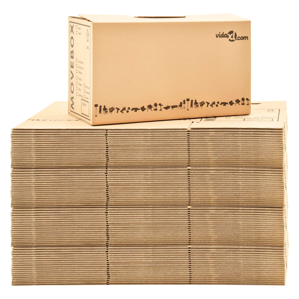vidaXL Kutije za selidbu kartonske XXL 80 kom 60 x 33 x 34 cm
