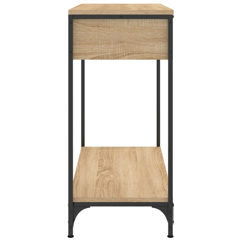 vidaXL Konzolni stol boja hrasta 75 x 34,5 x 75 cm konstruirano drvo