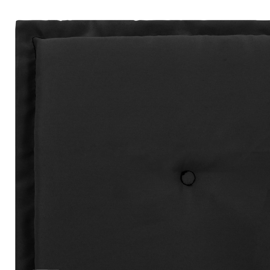 vidaXL Jastuk za vrtnu klupu crno-sivi 120 x 50 x 3 cm