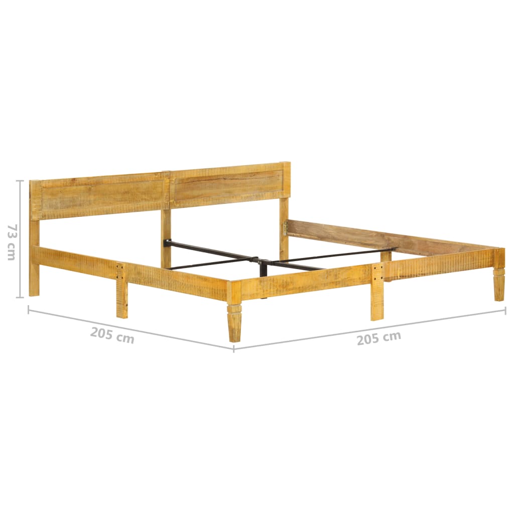 vidaXL Okvir za krevet od masivnog drva manga 200 cm