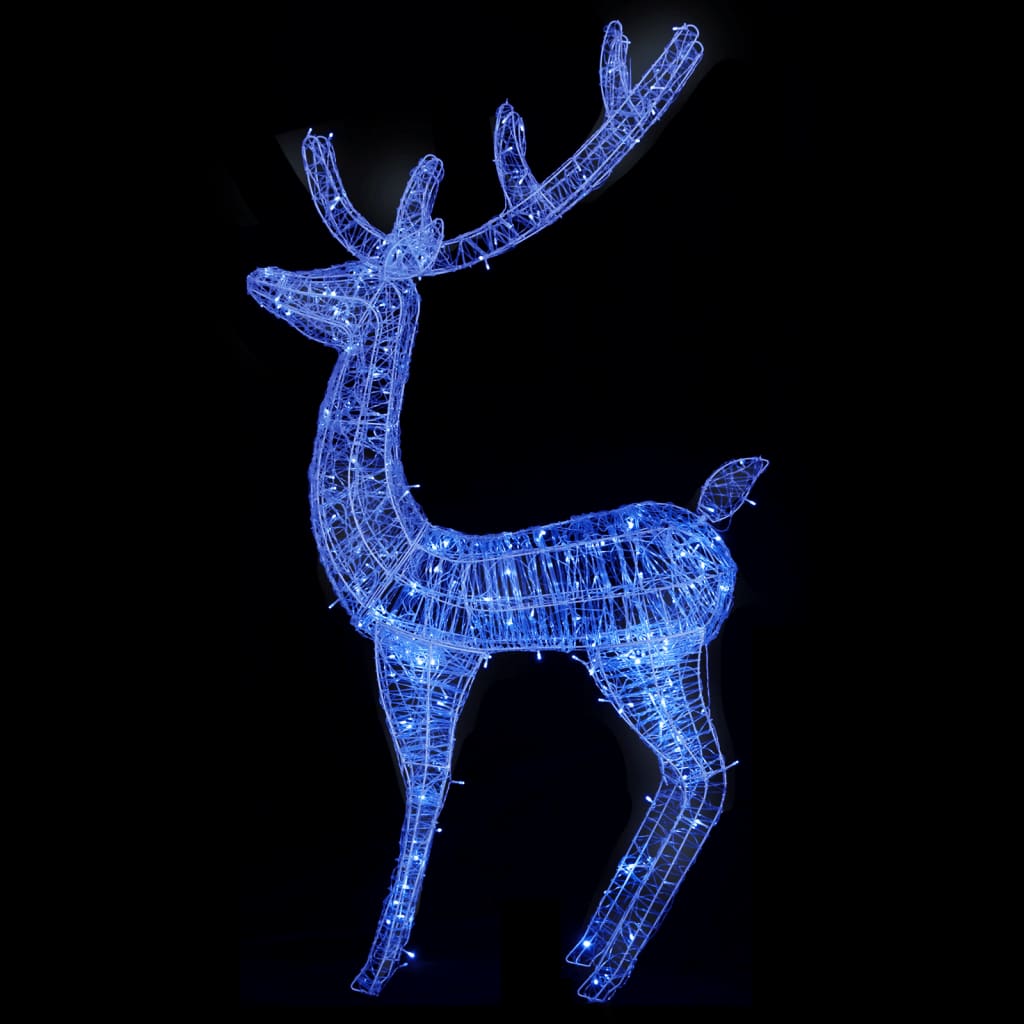 vidaXL XXL akrilni božićni sobovi 250 LED 2 kom 180 cm plavi