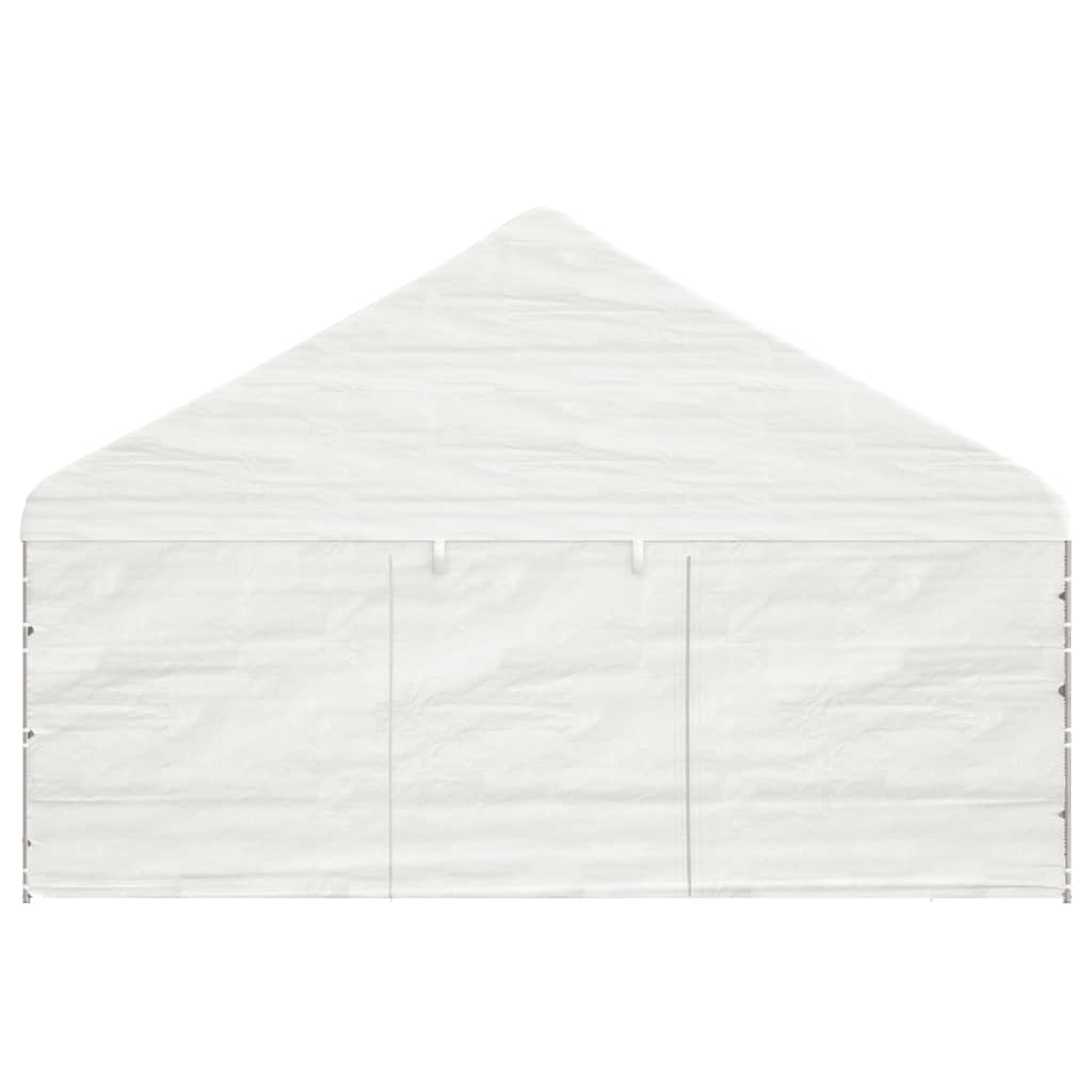 vidaXL Sjenica s krovom bijela 5,88 x 2,23 x 3,75 m polietilen