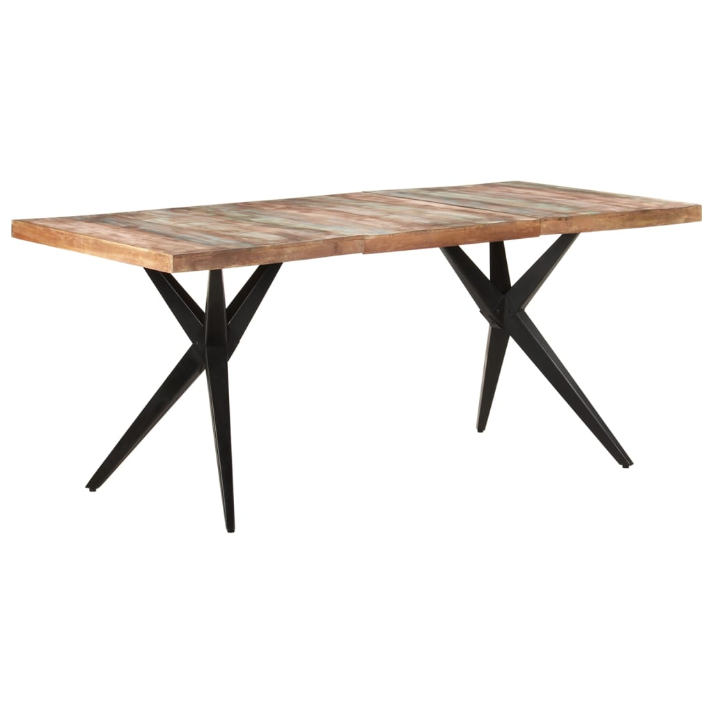 vidaXL Blagovaonski stol 180 x 90 x 76 cm masivno obnovljeno drvo