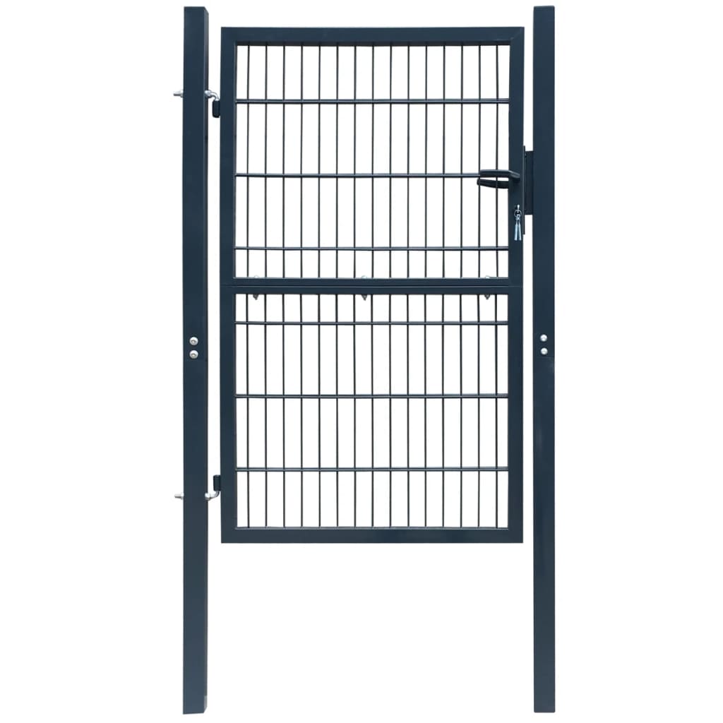 vidaXL Vrata za ogradu od čelika 106 x 248 cm antracit