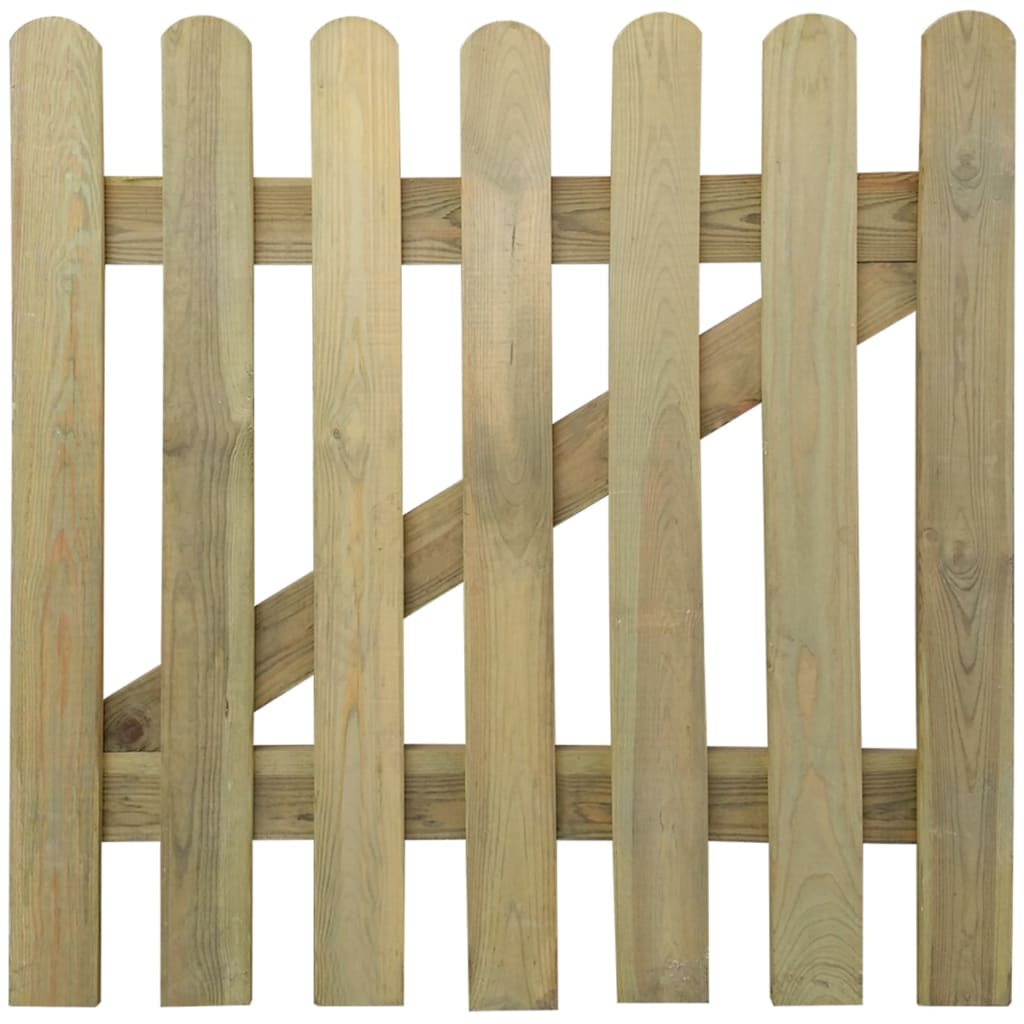 vidaXL Vrtna vrata drvena 100 x 100 cm