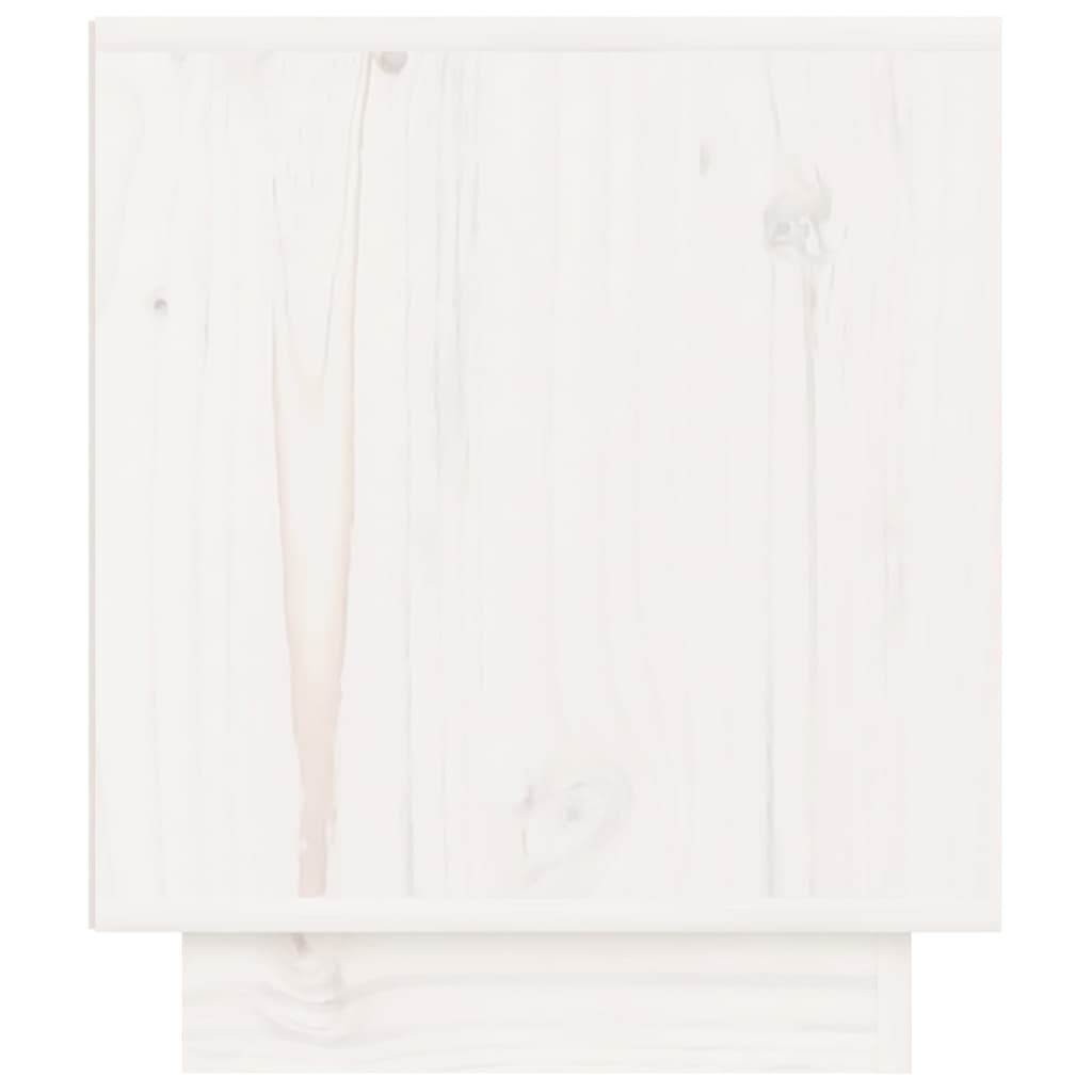 vidaXL Noćni ormarići 2 kom bijeli 40 x 34 x 40 cm od masivne borovine