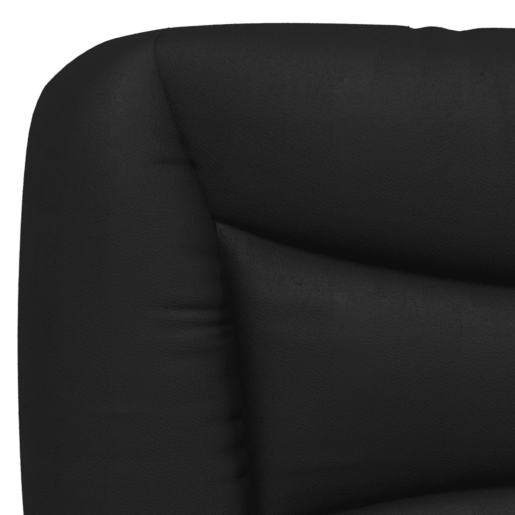 vidaXL Okvir za krevet s uzglavljem crni 90x190 cm od umjetne kože