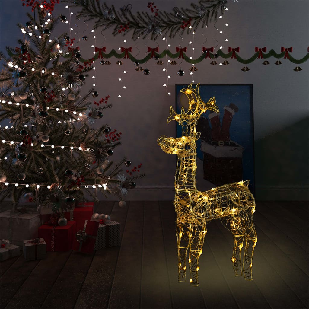 vidaXL Ukrasni božićni sob s 90 LED žarulja 60 x 16 x 100 cm akrilni